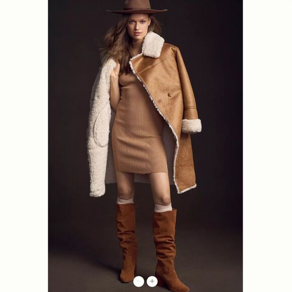 Anthropologie Mock-Neck Cap-Sleeve Mini Dress - Picture 6 of 6